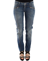 Ermanno Scervino Blue Slim Jeans Denim Pants Straight Stretch